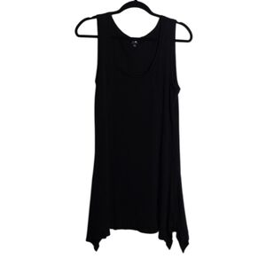 CABLE & GAUGE Black Sleeveless Round Neck Tunic Top or Dress Size Small